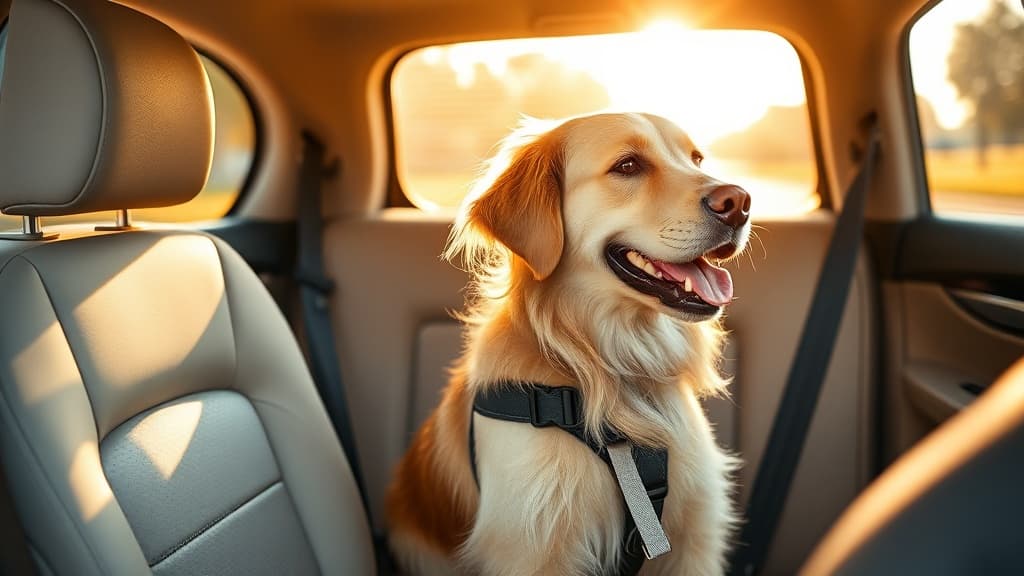 車内の犬