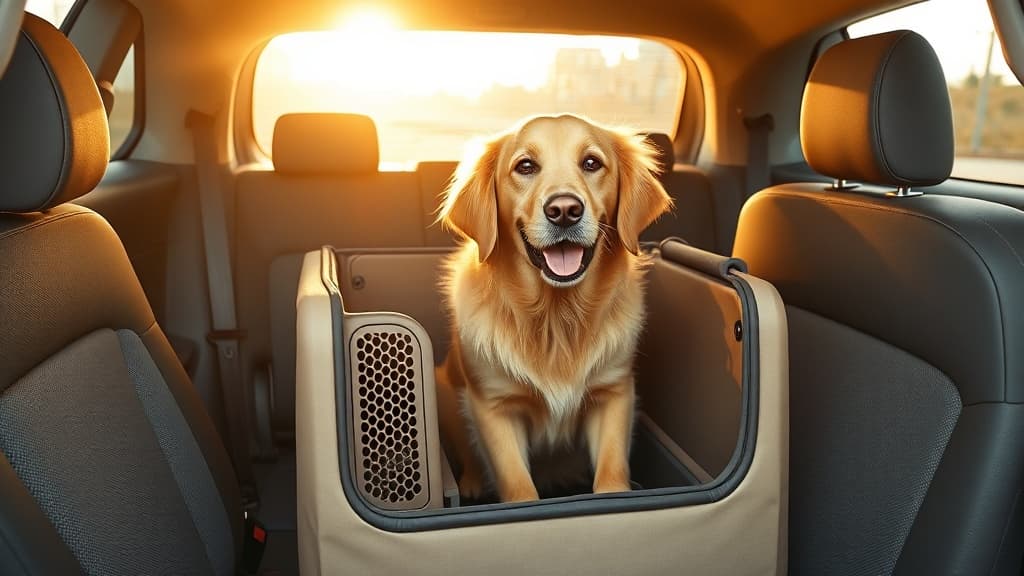 ドライブボックスに入った犬