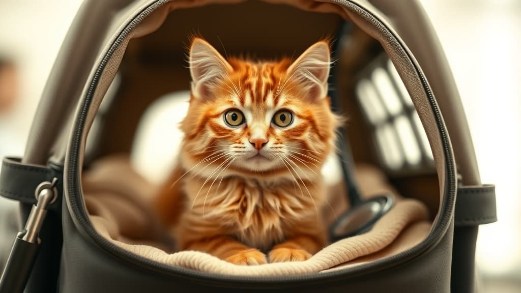 動物病院の猫