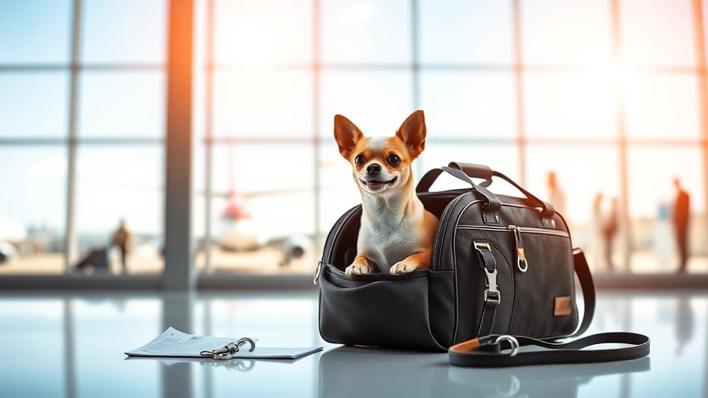 空港のペットキャリー